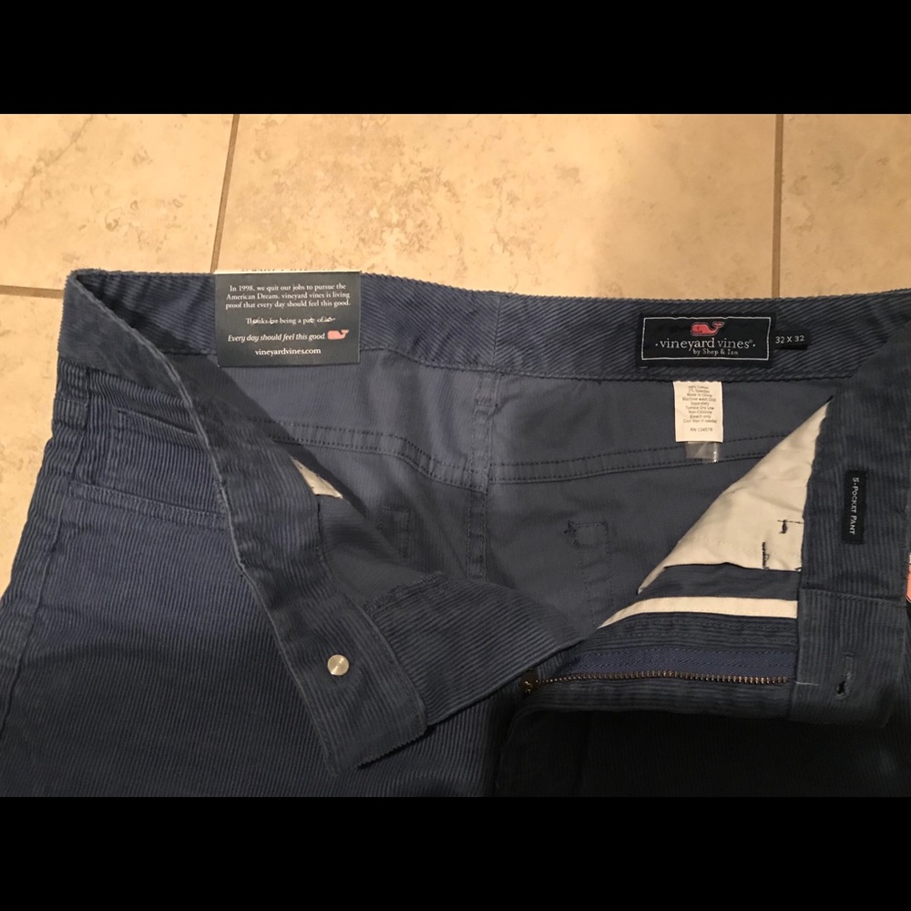 Vineyard Vines Corduroy Blue Men’s Pants 32x32
